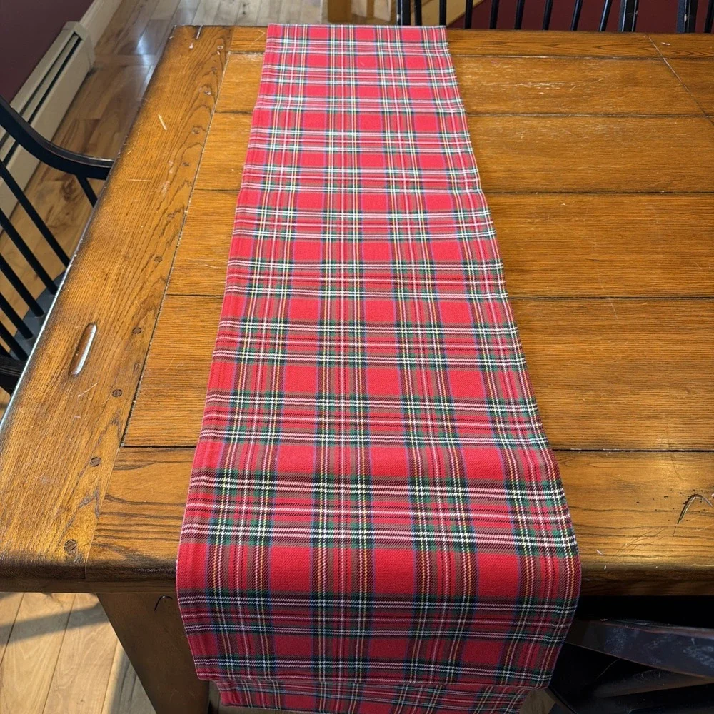 Tartan Plaid Christmas Table Runner New 100% Cotton Washable 13